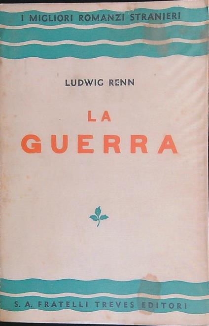 La guerra - Ludwig Renn - copertina