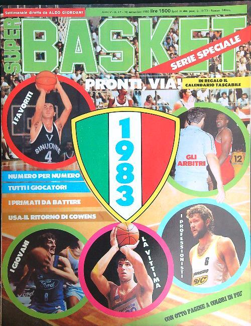 Super Basket n. 27 - 30 settembre 1982 - copertina