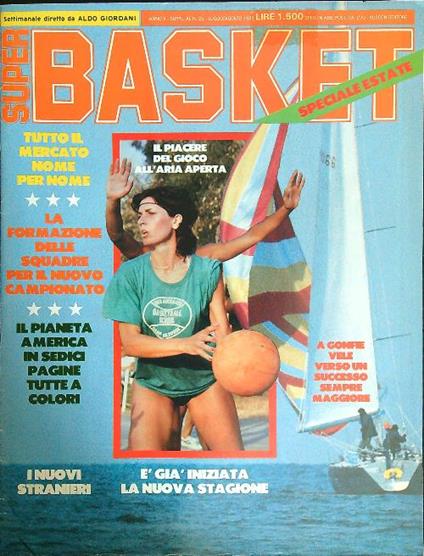 Super Basket n. 25 - luglio/agosto 1982 - copertina