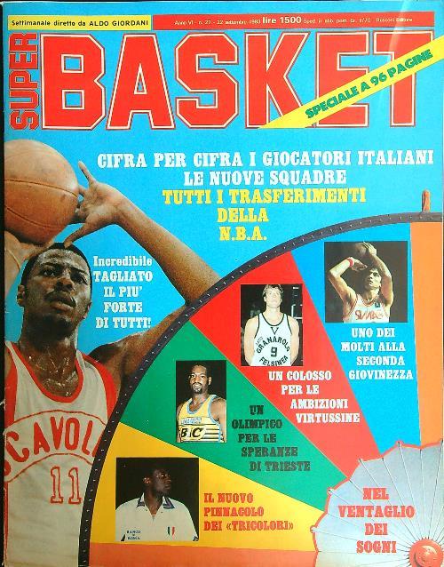 Super Basket n. 27 - 22 settembre 1983 - copertina