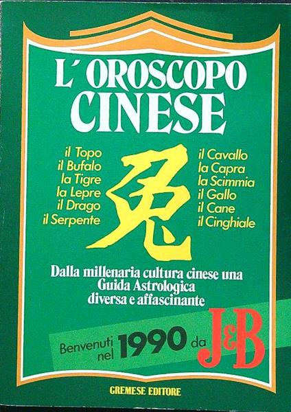 L' oroscopo cinese per il 1990 - copertina