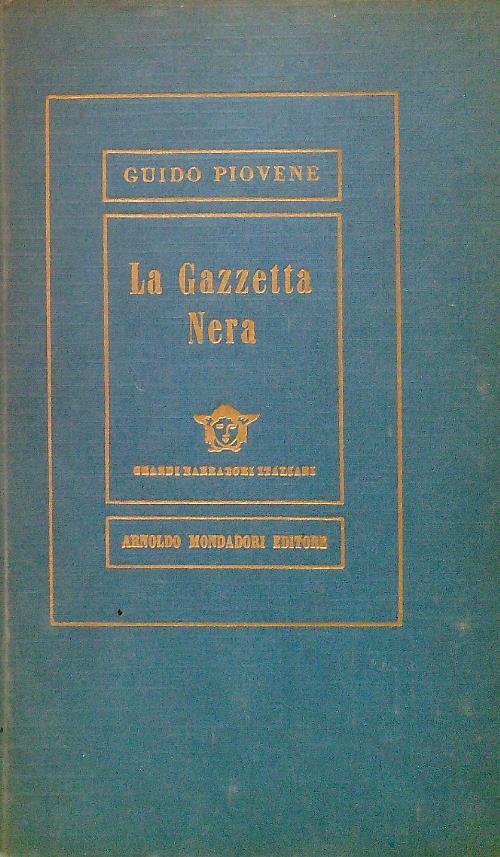 La Gazzetta Nera - Guido Piovene - copertina