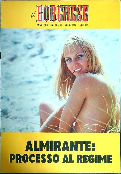 Il borghese n. 29/16 luglio 1972 - copertina