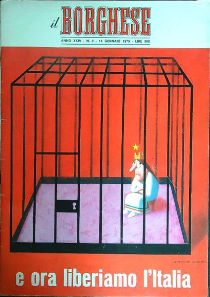 Il borghese n. 2/14 gennaio 1973 - copertina