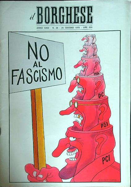 Il borghese n. 26/25 giugno 1972 - copertina