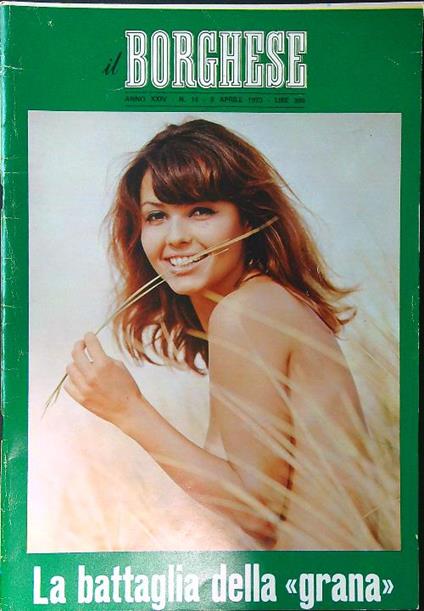 Il borghese n. 14/8 aprile 1973 - copertina