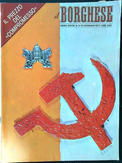 Il borghese n. 4/23 gennaio 1977 - copertina