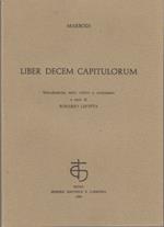 Liber Decem Capitulorum