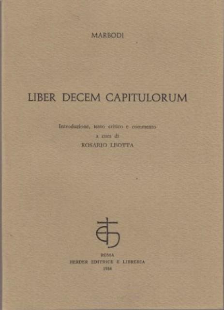 Liber Decem Capitulorum