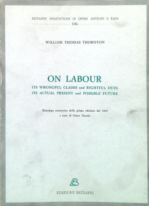 On labour - William Thomas Thornton - copertina