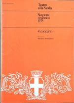 Teatro alla Scala. Stagione sinfonica 1975 - 4 concerto