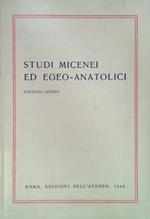 Studi Micenei ed Egeo-Anatolici - Fascicolo Quinto