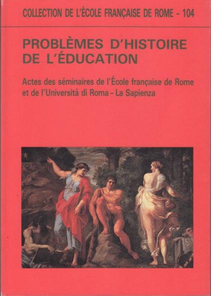 Problèmes d'histoire de l'éducation - copertina