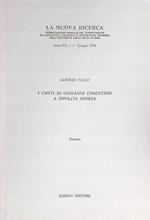 I canti di Giovanni Cosentino a Ippolita Sforza. Estratto