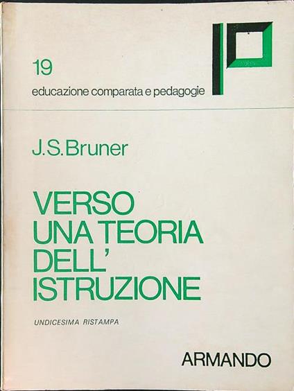Verso una teoria dell'istruzione - J. S. Bruner - copertina