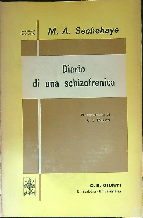 Diario di una schizofrenica - M. A. Sechehaye - copertina