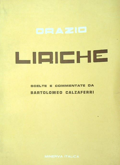 Liriche - Orazio - copertina