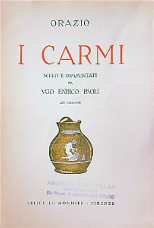 I carmi - Orazio - copertina