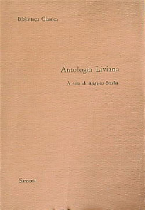 Antologia liviana - Augusto Serafini - copertina