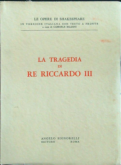 La tragedia di re Riccardo III