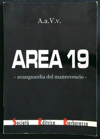 Area 19 Avanguardia del manrovescio - copertina