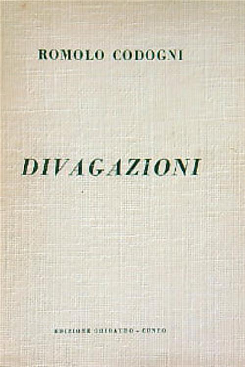 Divagazioni - Romolo Codogni - copertina