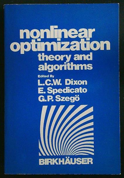 Nonlinear optimization theory and alogrithms - copertina