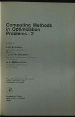 Computing methods in optimization problems - 2