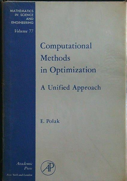 Computational methods in optimization - Polak - copertina