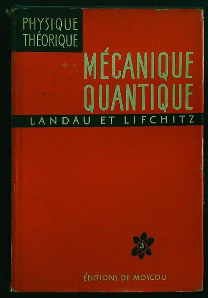 Mecanique quantique - Landau - copertina