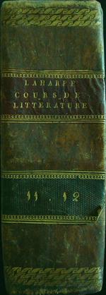 Lycee ou cours de litterature tome onzieme/douzieme 2vv in unico tomo