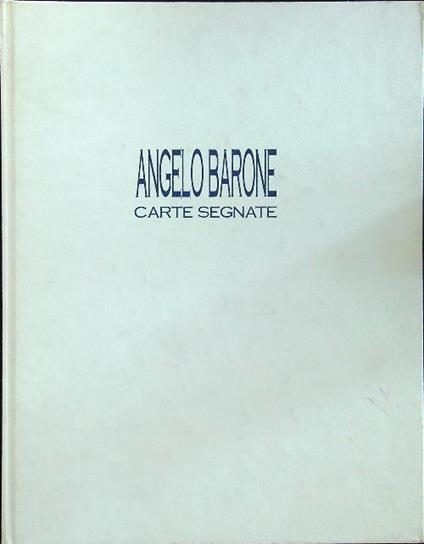 Angelo Barone Carte segnate - copertina