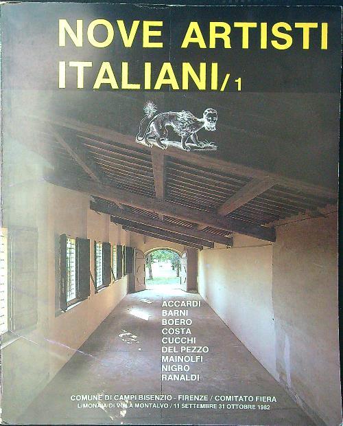 Nove artisti italiani / 1 - Vanni Bramanti - copertina
