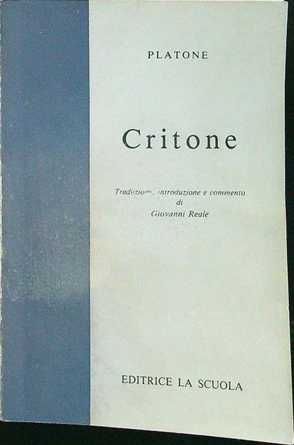 Critone - Platone - copertina