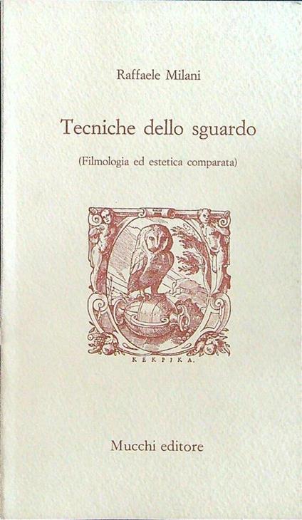 Tecniche dello sguardo - Raffaele Milani - copertina