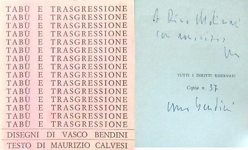 Tabù e trasgressione - Vasco Bendini,Maurizio Calvesi - copertina