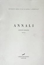 Annali sez. Romanza/XLVII, 2