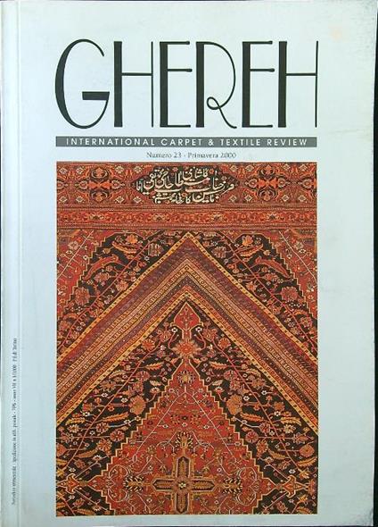 Ghereh n. 23 primavera 2000 - copertina