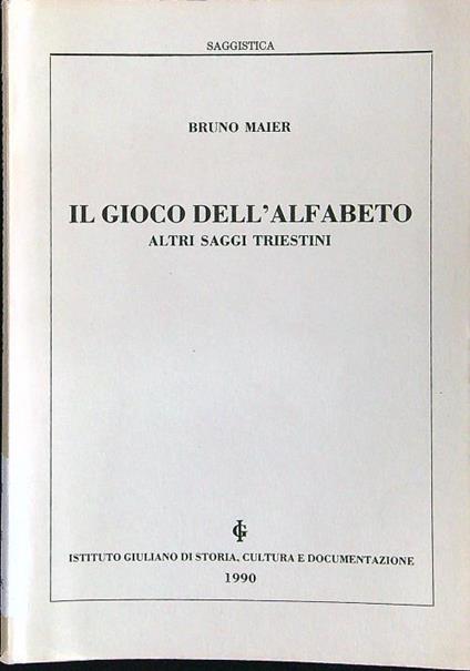 Il gioco dell'alfabeto - Bruno Maier - copertina