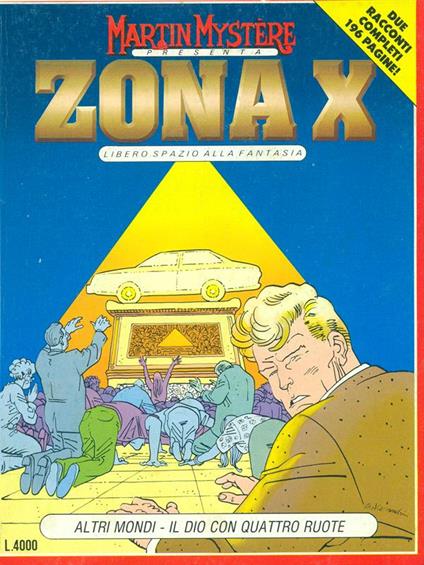 Zona X N. 3, Altri mondi - Il dio con quattro ruote - copertina