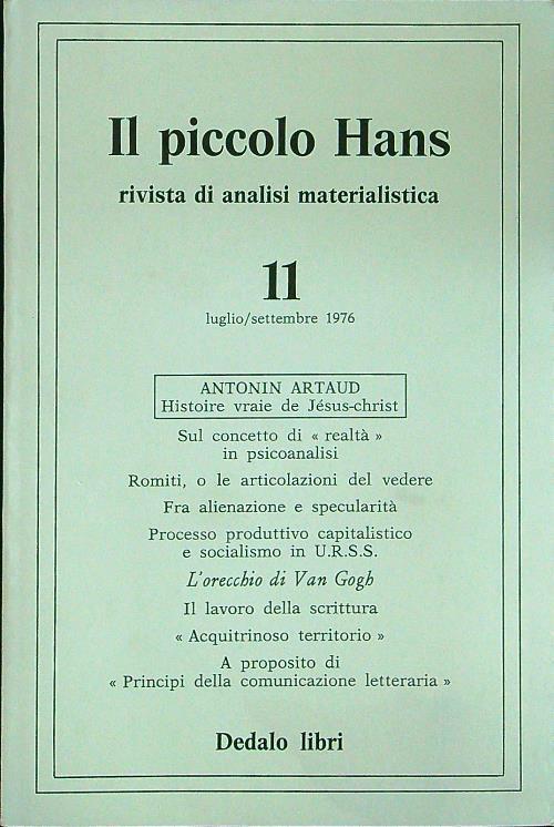IL piccolo Hans 11 luglio/settembre 1976