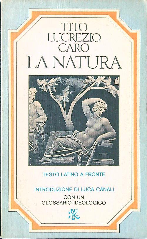 La natura - Tito Lucrezio Caro - copertina