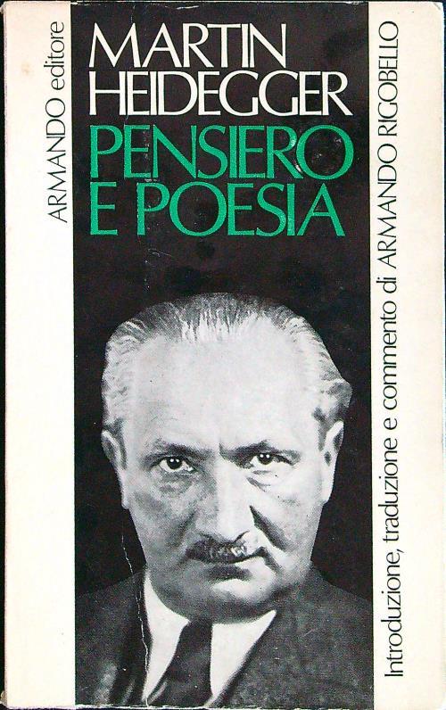 Pensiero e poesia - Martin Heidegger - copertina