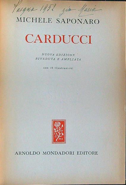 Carducci - Saponaro - copertina