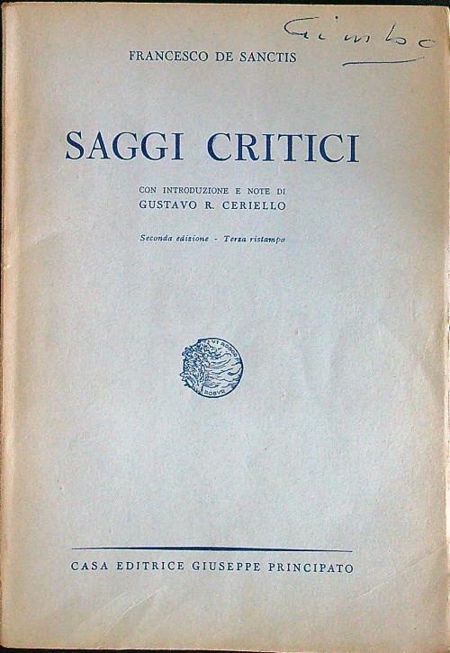 Saggi critici