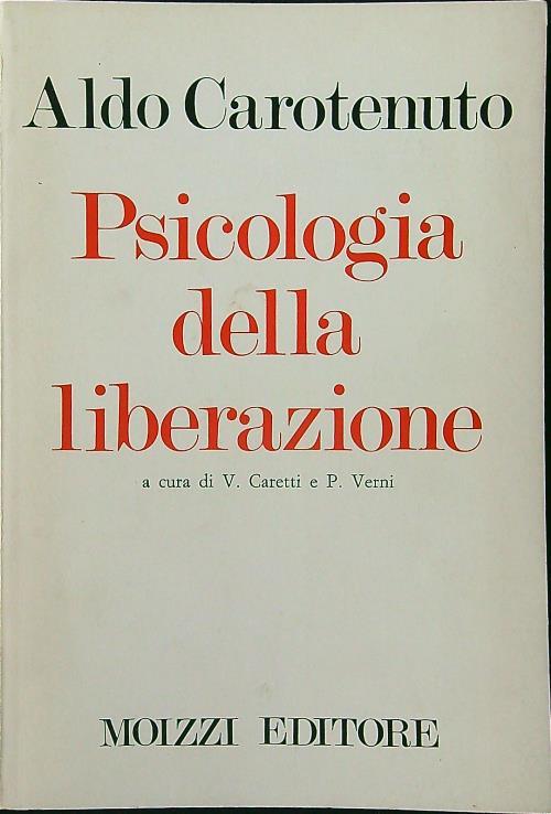 Psicologia della liberazione - Aldo Carotenuto - copertina