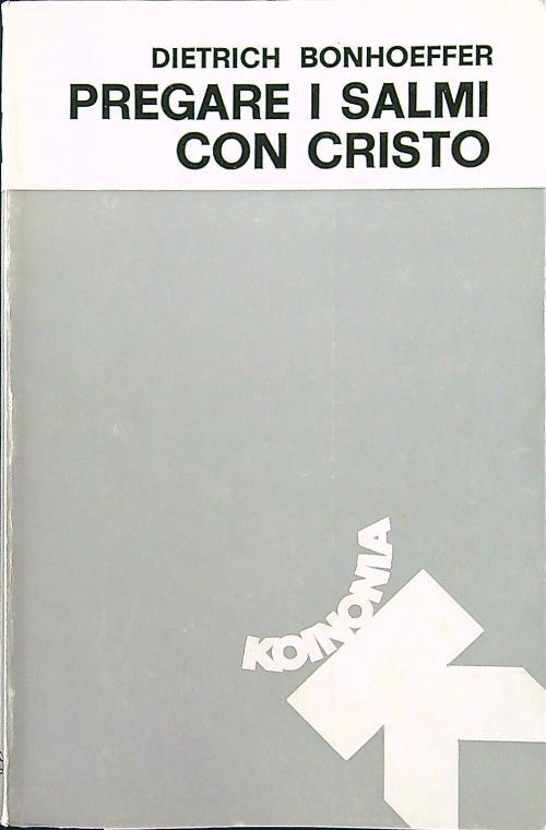 Pregare i salmi con Cristo - D. Bonhoeffer - copertina