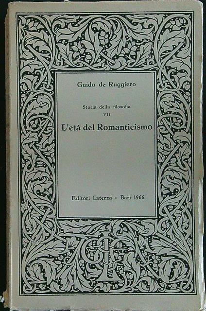 L' età del romanticism - Guido De Ruggiero - copertina