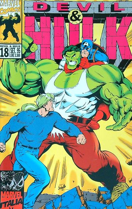Devil & Hulk n.18/set 1995 - copertina