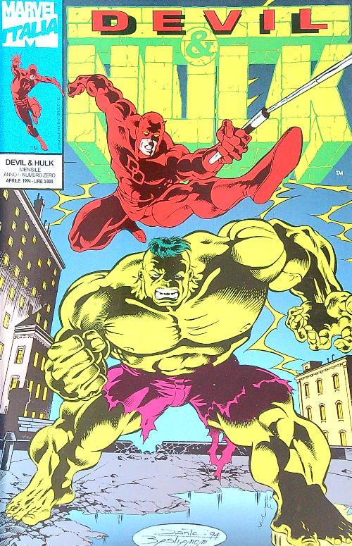 Devil & Hulk N. 0/Aprile 1994 - copertina